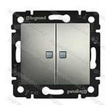 LEGRAND Valena csillárkapcsoló jelzőfénnyel alumínium 770128 villanyszerelés