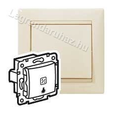 LEGRAND Valena egypólusú nyomó lámpajellel, jelzőfénnyel, elefántcsont 774313 villanyszerelés