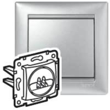 LEGRAND VALENA HANGSZÓRÓ CSAT.ALJ.ALUMINIUM villanyszerelés