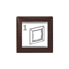 LEGRAND Valena-keret wengedekor-ezüst, (1-es) villanyszerelés