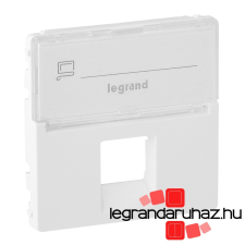 LEGRAND Valena Life 1xRJ45 csatlakozóaljzat burkolat, címketartóval fehér 755470 villanyszerelés