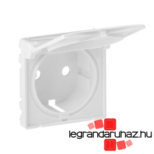 LEGRAND Valena Life 2P+F csatlakozóaljzat burkolat csapófedéllel fehér 754840 villanyszerelés