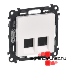 LEGRAND Valena Life 2xRJ45 Cat. 6 UTP csatlakozóaljzat fehér 753143 villanyszerelés