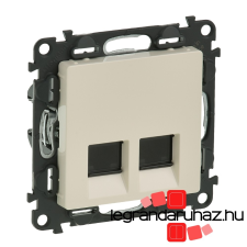 LEGRAND Valena Life 2xRJ45 Cat. 6A STP csatlakozóaljzat elefántcsont 753249 villanyszerelés