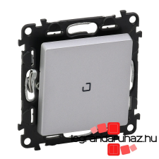 LEGRAND Valena Life egypólusú kapcsoló jelzőfénnyel 10 AX alumínium 752310 villanyszerelés