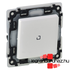 LEGRAND Valena Life egypólusú kapcsoló jelzőfénnyel, IP44 fehér 752161 villanyszerelés