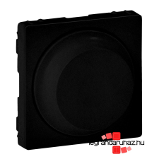 LEGRAND Valena Life forgatógombos fényerőszabályzó burkolat, fekete, Legrand 756882 villanyszerelés
