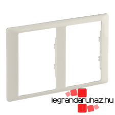 LEGRAND Valena Life kettős keret 2x2P+F csatlakozóaljzathoz elefántcsont, Legrand 754232 villanyszerelés