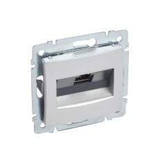 LEGRAND Valena RJ45 informatikai csatlakozóaljzat Cat.6A STP, alumínium villanyszerelés