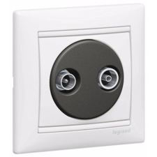 LEGRAND Valena TV/RD aljzat, végzáró, 1,5 dB fehér (774432) villanyszerelés