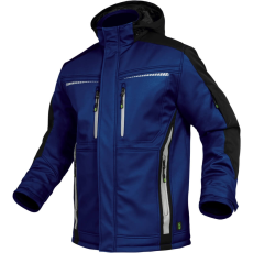 Leib Flex Királykék/Fekete Hőtükrös Téli Softshell Kabát - 7XL