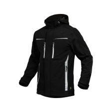LEIBWACHTER LEIB FLEX átmeneti softshell kabát fekete -2XL() munkaruha