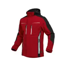 LEIBWACHTER LEIB FLEX átmeneti softshell kabát piros-fekete -XS()