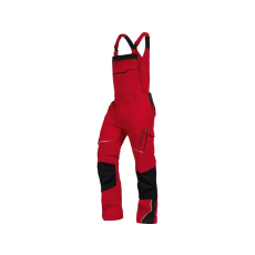 LEIBWACHTER LEIB flex kantáros munkanadrág piros-fekete -50
