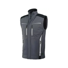 LEIBWACHTER LEIB flex softshell férfi mellény szürke-fekete- l leibwächter munkavédelmi ruházat munkaruha