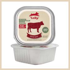 Leiky 100% szín marhahús alutálkában kutyáknak (6 x 300 g) 1.8 kg kutyaeledel