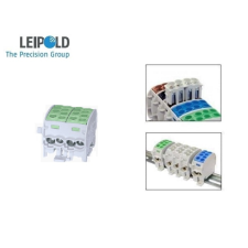  Leipold HLAK C 1P fővezeték csatlakozó sínre 4x25mm2+4x35mm2 125A Z/S ÓNOZOTT!!! 080-220-2-3-010 villanyszerelés