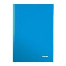 Leitz Beíró, A4, kockás, 80 lap, keményfedeles, lakkfényű, LEITZ &quot;Wow&quot;, kék füzet