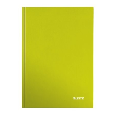 Leitz Beíró, A4, vonalas, 80 lap, keményfedeles, lakkfényű, LEITZ &quot;Wow&quot;, zöld füzet