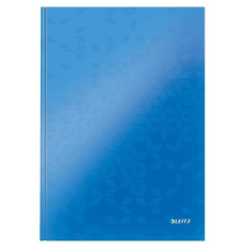 Leitz Beíró, a4, vonalas, 80 lap, keményfedeles, leitz "wow", kék 46251036 füzet