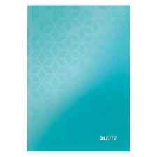 Leitz Beíró, a5, kockás, 80 lap, keményfedeles, leitz "wow", jégkék 46281051 füzet
