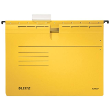 Leitz Függőmappa gyorsfűző szerkezettel Leitz Alpha  A/4 karton 25/dob sárga mappa