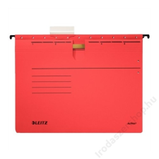 Leitz Függőmappa, gyorsfűzős, karton, A4, LEITZ Alpha, piros (E19840025) irattartó