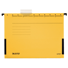Leitz Függőmappa oldalvédelemmel LEITZ Alpha Standard A/4 karton sárga 25 db/doboz mappa