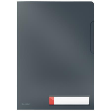 Leitz Genotherm, "L", A4, PP, LEITZ "Cosy Privacy", bársonyszürke lefűző