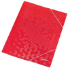 Leitz Gumis mappa, 15 mm, karton, A4, LEITZ Wow, piros (E39820026)