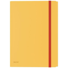 Leitz Gumis mappa, extra tasakkal, PP, A4, LEITZ "Cosy" melegsárga mappa