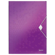 Leitz Gumis mappa, PP, A4, LEITZ "Wow", lila mappa