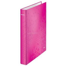 Leitz Gyűrűs könyv, 2 gyűrű, D alakú, 40 mm, A4 Maxi, karton, "Wow", rózsaszín (LEITZ_42410023) gyűrűskönyv