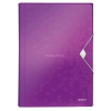 Leitz Harmonikamappa, A4, PP, 6 rekeszes, LEITZ "Wow", lila
