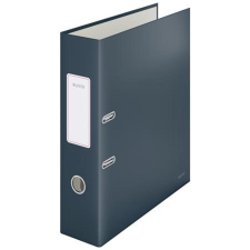Leitz Iratrendező, 80 mm, A4, karton, 180°, LEITZ "Cosy Soft Touch", bársonyszürke irattartó
