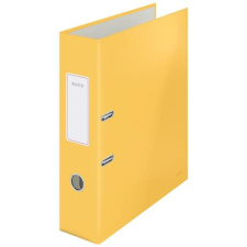 Leitz Iratrendező, 80 mm, A4, karton, 180°, LEITZ "Cosy Soft Touch", melegsárga irattartó