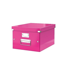 Leitz Irattároló doboz, A4, lakkfényű, LEITZ &quot;Click&amp;Store&quot;, rózsaszín bútor