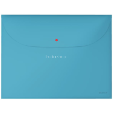 Leitz Irattartó tasak, 2 zsebes, A4, PP, pantentos, LEITZ &quot;Cosy&quot;, nyugodtkék irattartó