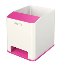 Leitz Írószertartó műanyag LEITZ Wow 2 rekeszes fehér/rózsaszín írószertartó