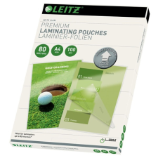 Leitz Lamináló fólia leitz a/4 80 mikron 100ív/csomag fényes lamináló fólia