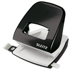 Leitz Lyukasztó, kétlyukú, 30 lap, LEITZ "Nexxt Wow", metál fekete lyukasztó