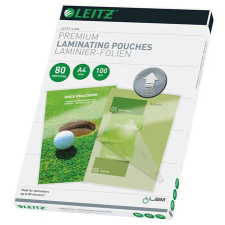 Leitz Meleglamináló fólia, 80 mikron, A4, fényes, UDT technológiával, LEITZ &quot;iLam&quot; lamináló fólia