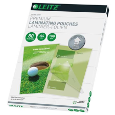 Leitz Meleglamináló fólia, 80mikron, A4, fényes, UDT technológiával, LEITZ "iLam", 100db/cs lamináló fólia