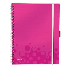 Leitz "Wow Active" A4, kockás spirálfüzet, rózsaszín (46450023) füzet