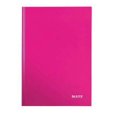 Leitz &quot;Wow&quot; A4 vonalas 80 lapos keményfedeles lakkfényű rózsaszín beíró füzet