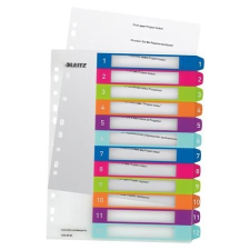 Leitz Regiszter, A4 Maxi, 1-12, LEITZ "Wow" regiszter és tartozékai