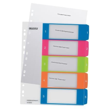 Leitz Regiszter, A4 Maxi, 1-5, LEITZ "Wow" irattartó