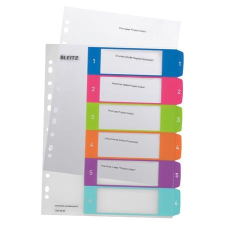 Leitz Regiszter, A4 Maxi, 1-6, nyomtatható, "Wow" regiszter és tartozékai