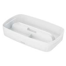 LEITZ Rendszerező tálca, fogantyúval, kicsi, LEITZ "MyBox", fehér bútor