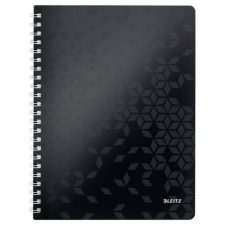 Leitz Spirálfüzet, A4, kockás, 80 lap, LEITZ Wow, fekete (E46380095) irodalom